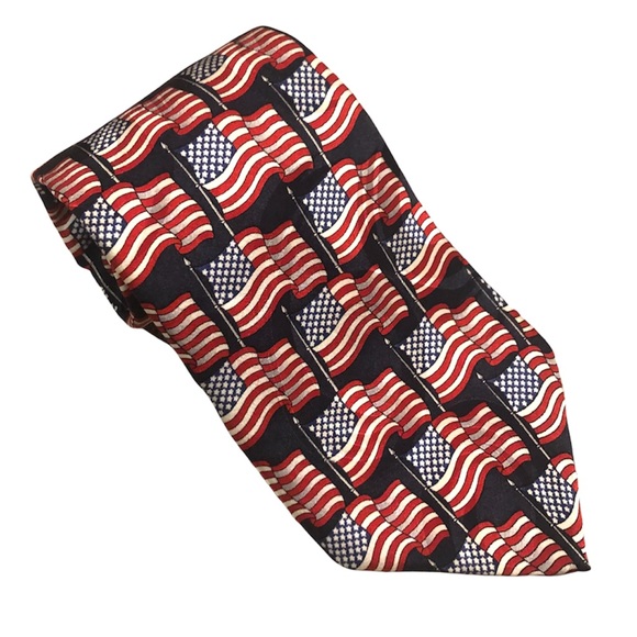 American Traditions Other - American Traditions American Flag Tie - USA Made 100% Silk